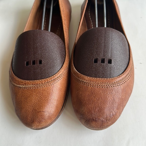 FRYE Carson Brown Leather Ballet Flats Women’s Sz 7M - Picture 6 of 15